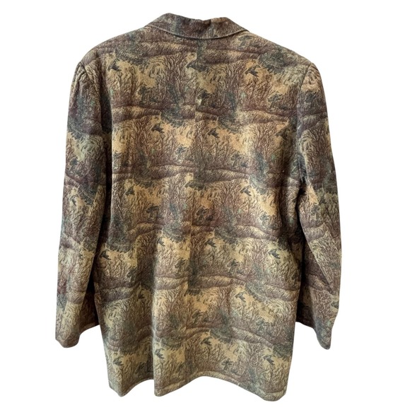 Vintage Bart Sibylle Lyn Canada Duck Wildlife Blazer Jacket Womens Size 10 Artsy - Picture 3 of 9